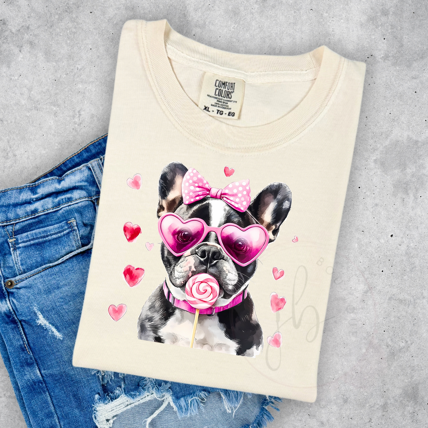 Valentine Frenchie Club Tee