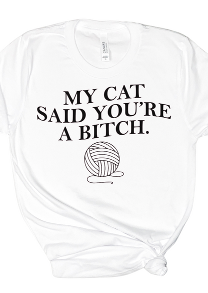 My Cat Said It Bella Canvas T-Shirt