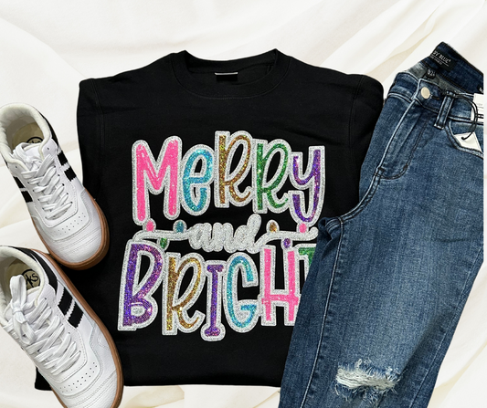 Merry & Bright Sequin Sweatshirt