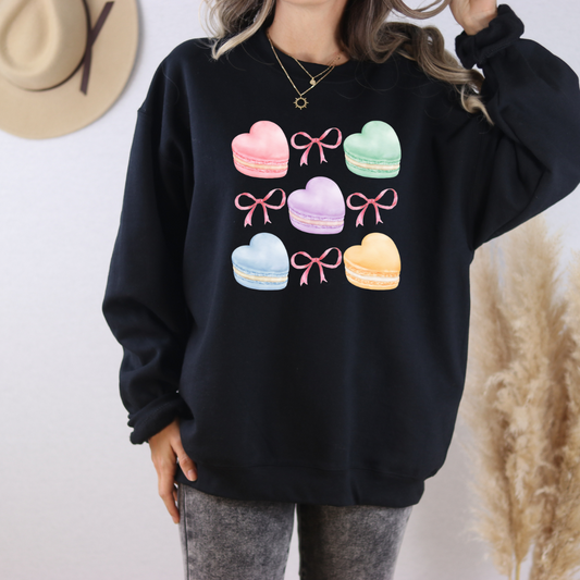 Heart Macarons Sweatshirt