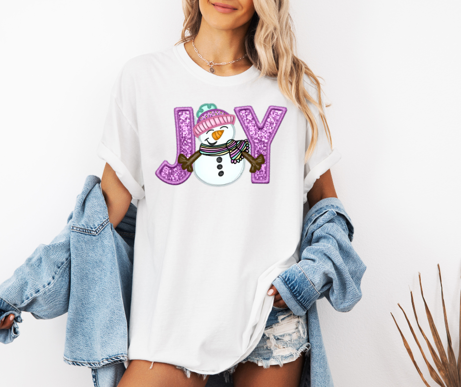 JOY Snowman Tee Shirt