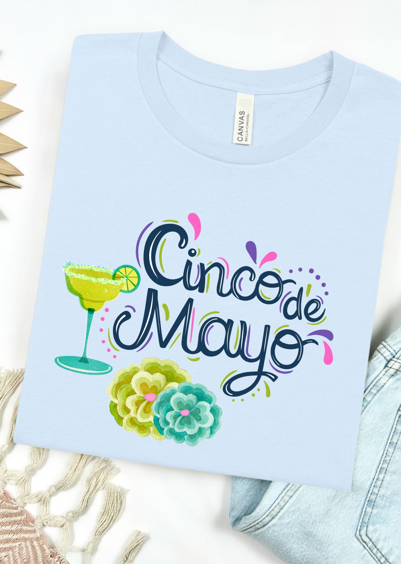 Cinco & Sippin Bella Canvas T-Shirt