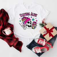 Stayin' Alive Skeleton Tee Shirt