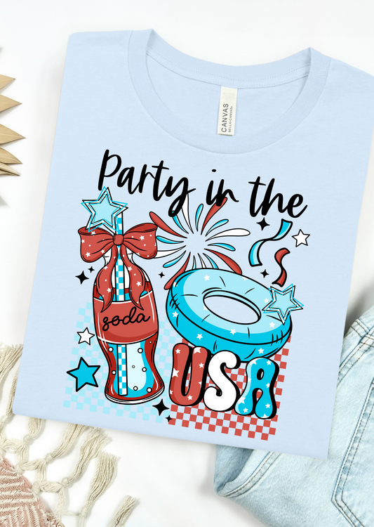 Red, White & Soda Pop Bella Canvas T-Shirt