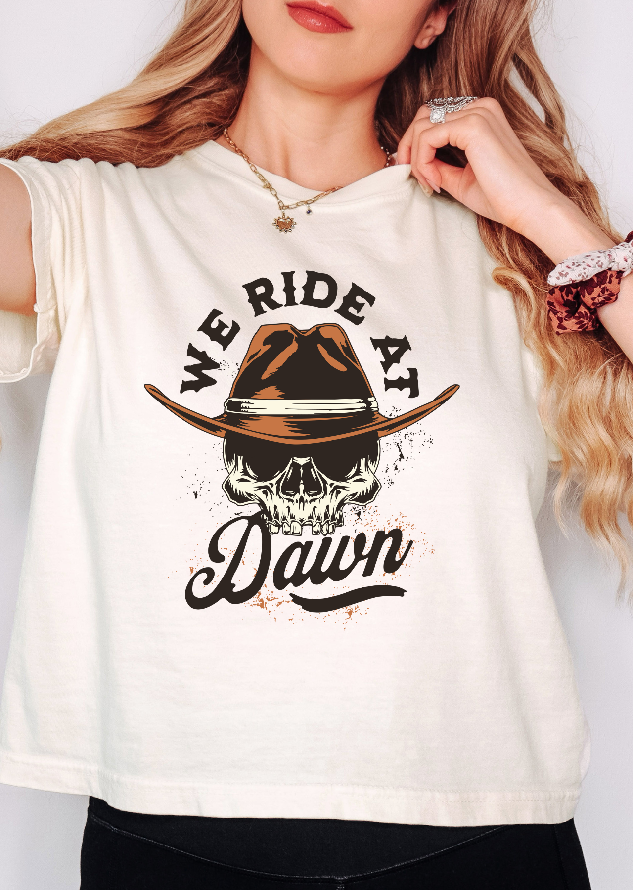 We Ride At Dawn Crop T-Shirt