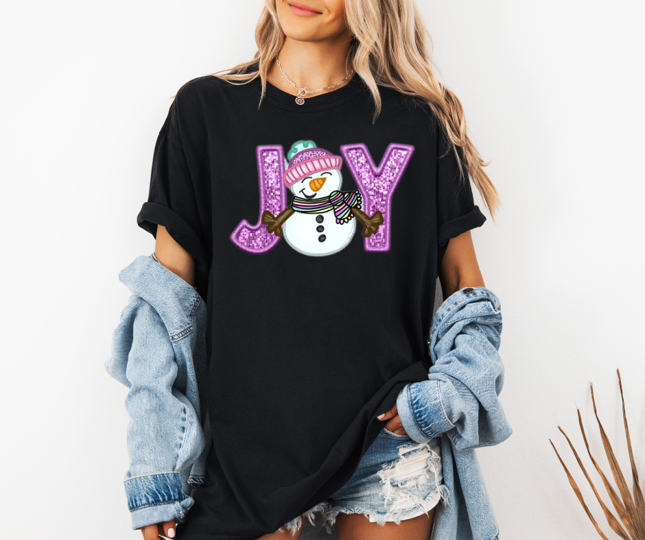 JOY Snowman Tee Shirt