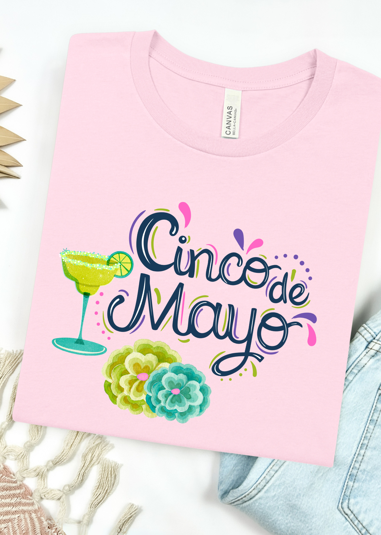 Cinco & Sippin Bella Canvas T-Shirt