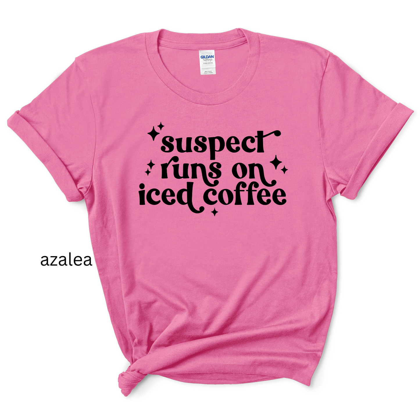 Suspect runs on iced coffee Tee