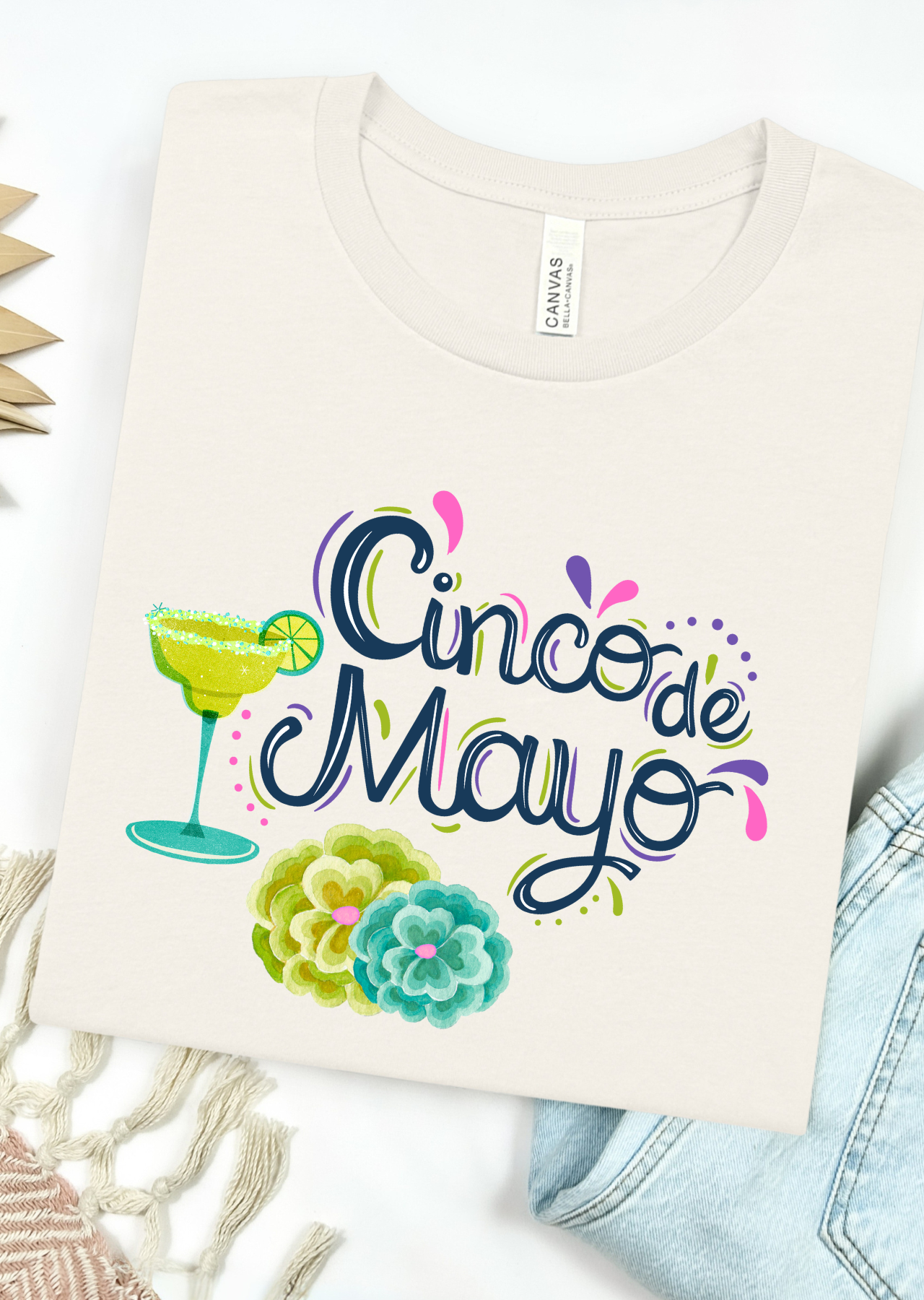 Cinco & Sippin Bella Canvas T-Shirt