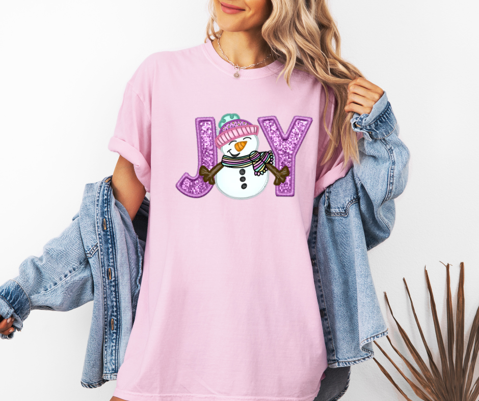 JOY Snowman Tee Shirt