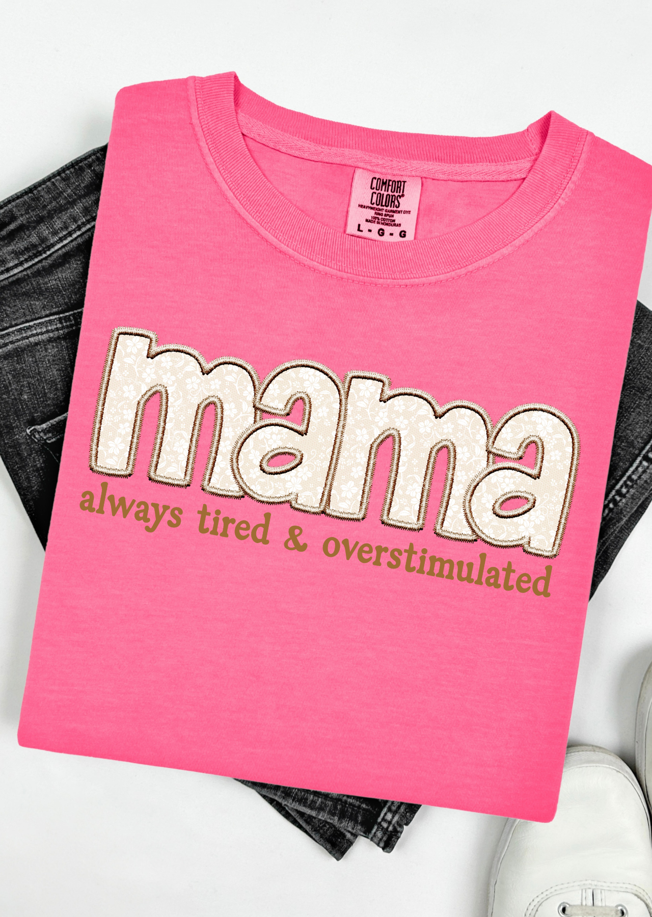 Mama Always Tired Tee Comfort Colors T-Shirt