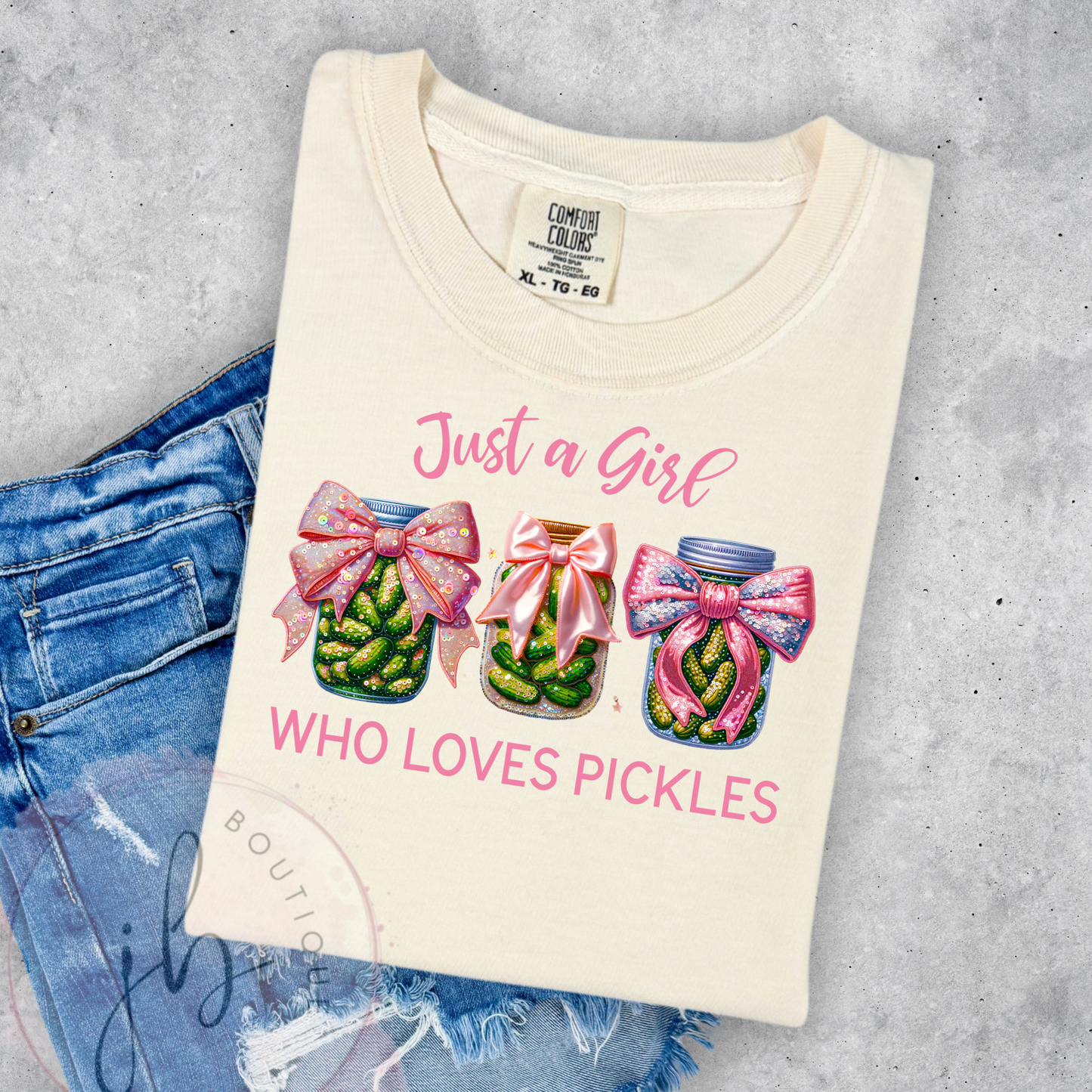 Just A Girl Pickles Tee