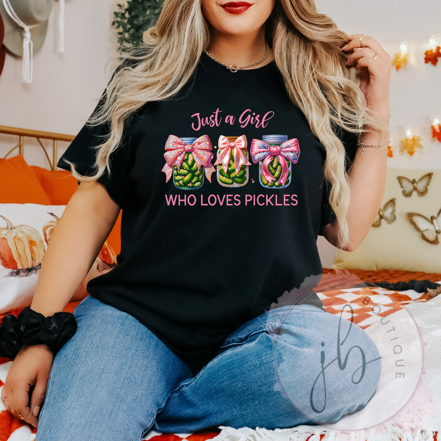 Just A Girl Pickles Tee