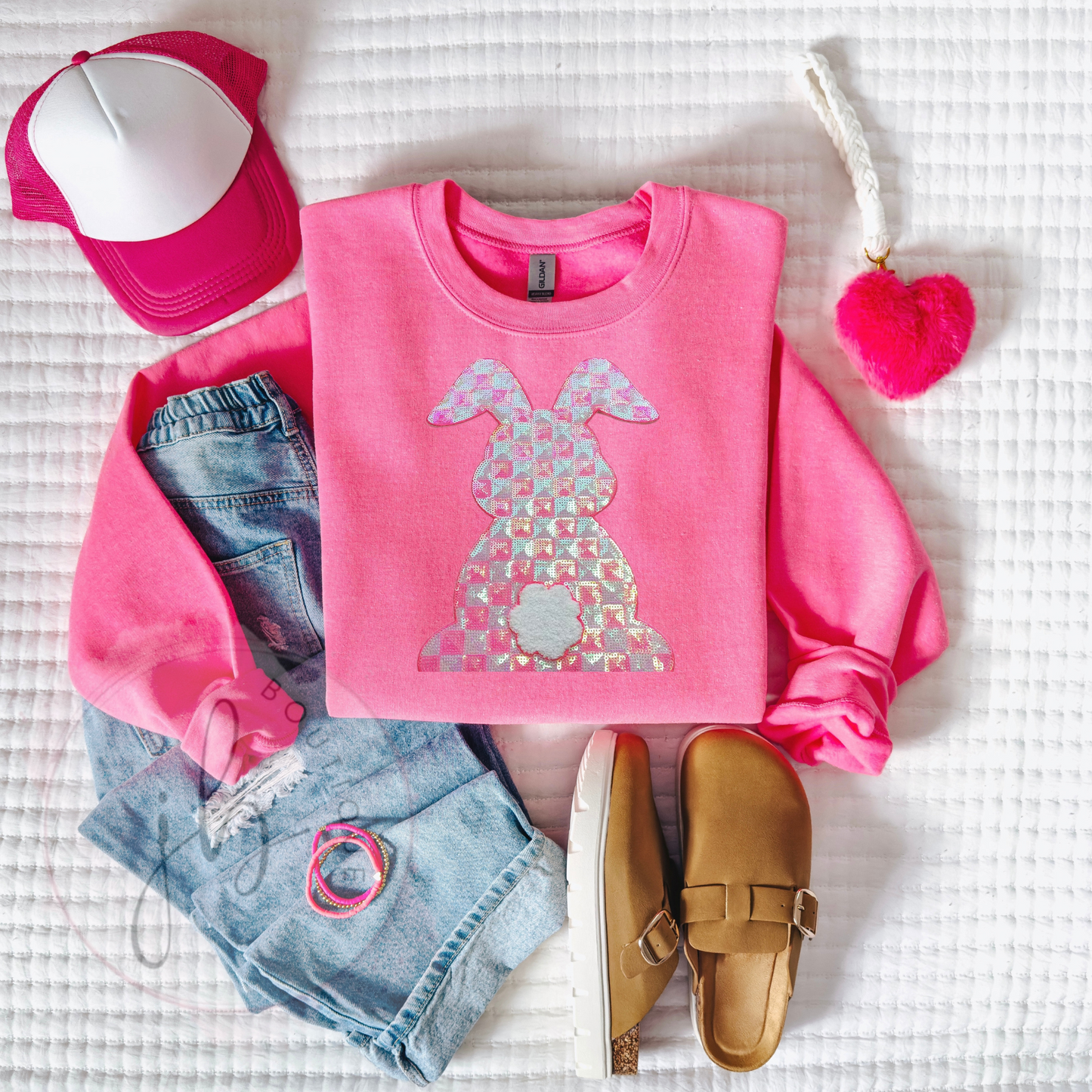 PREORDER: Cottontail sequin patch SWEATSHIRT