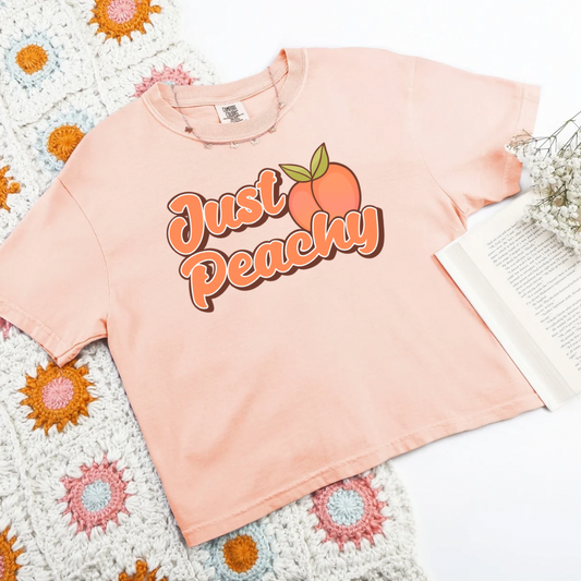 Just Peachy Crop T-Shirt