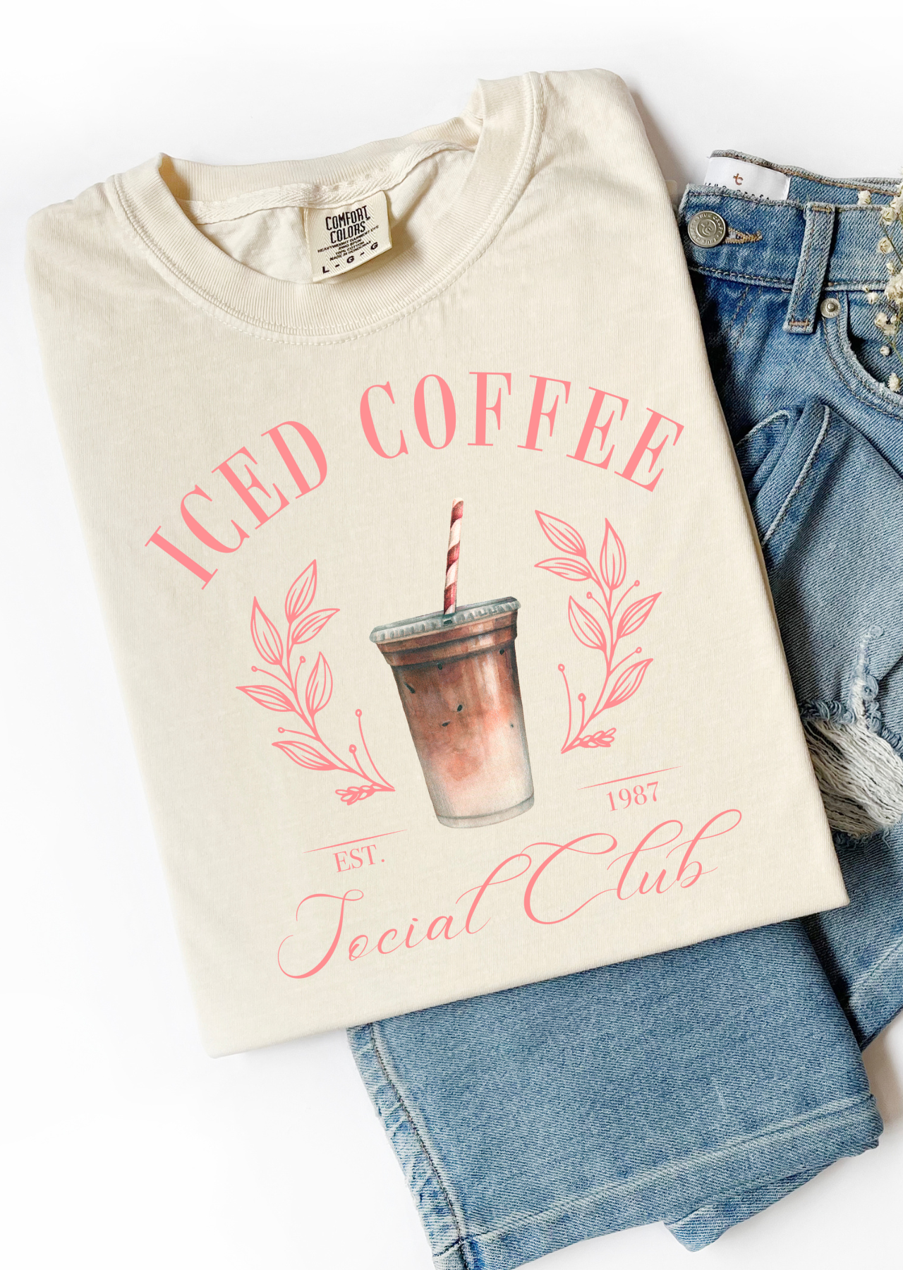 Iced Coffee Social Club Comfort Colors T-Shirt