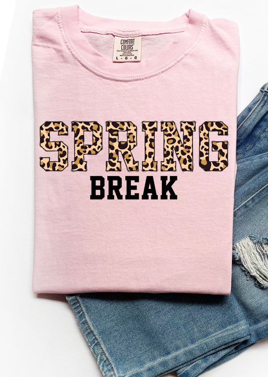 Leopard Spring Break Comfort Colors T-Shirt