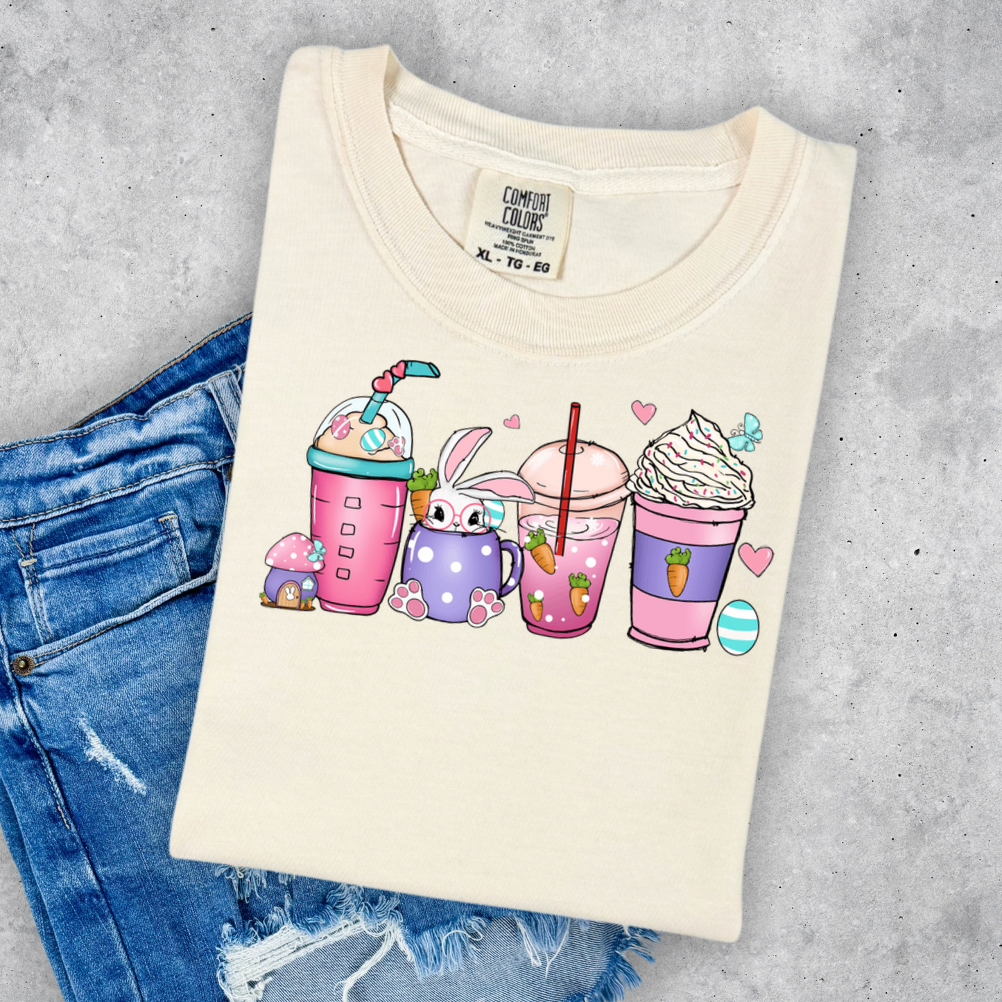 Easter Bunny Cups Tee