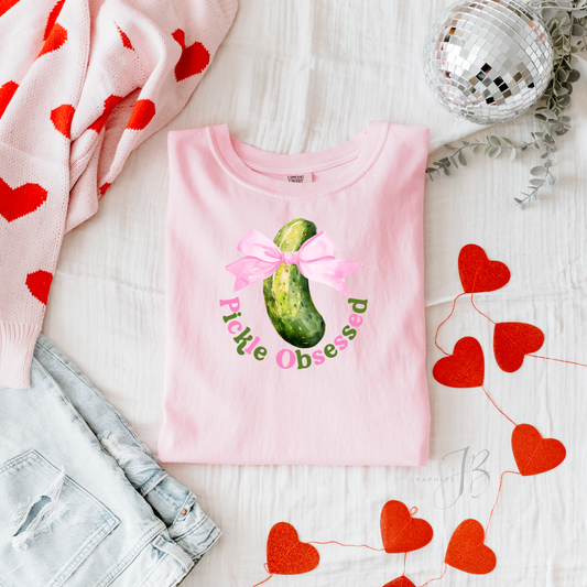 Pickle Obsessed Bow Tee