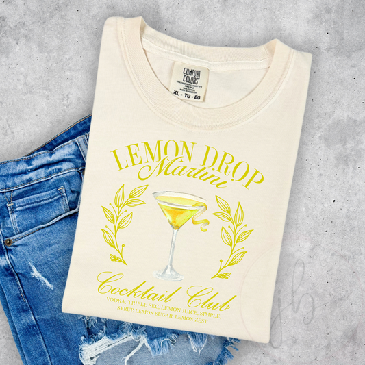 Lemon Drop Cocktail Club Tee