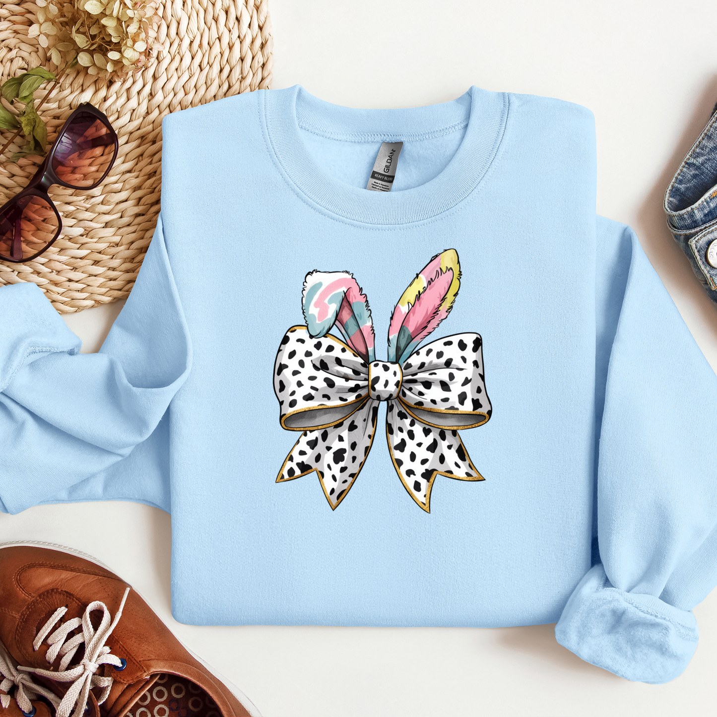 Easter Bunny Coquette Bow SWEATSHIRT